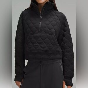 Scuba Oversized Quilted Half Zip Size M/L